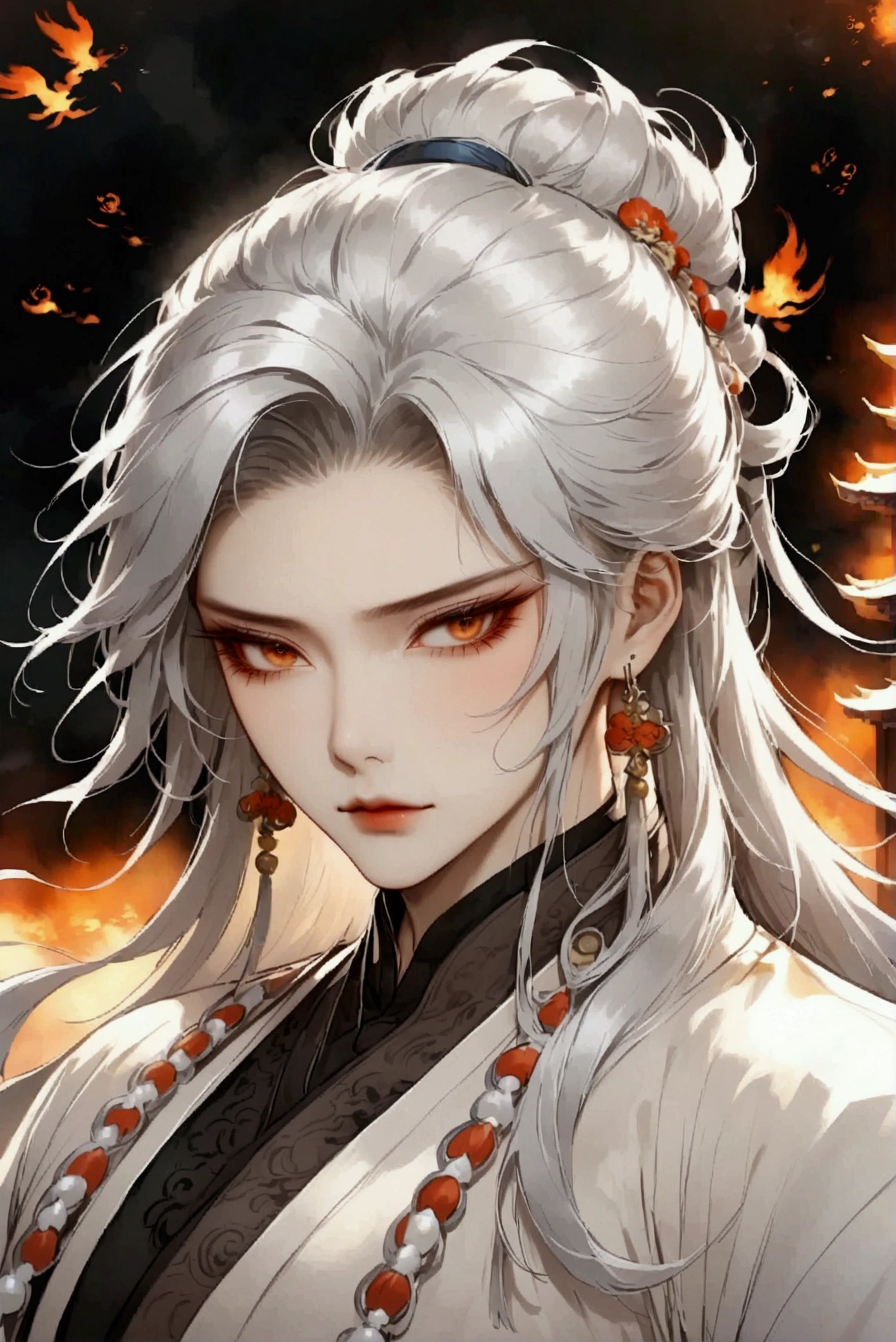 Male, Korean palace background