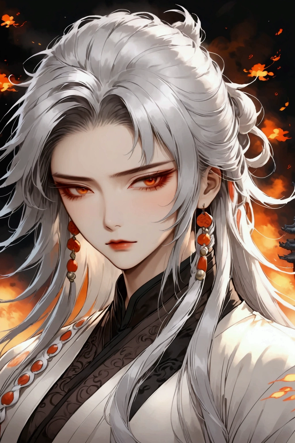 Male, Korean palace background