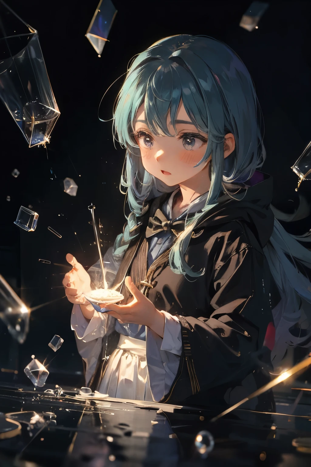 girl、magic使い、magic、Glass、experiment、