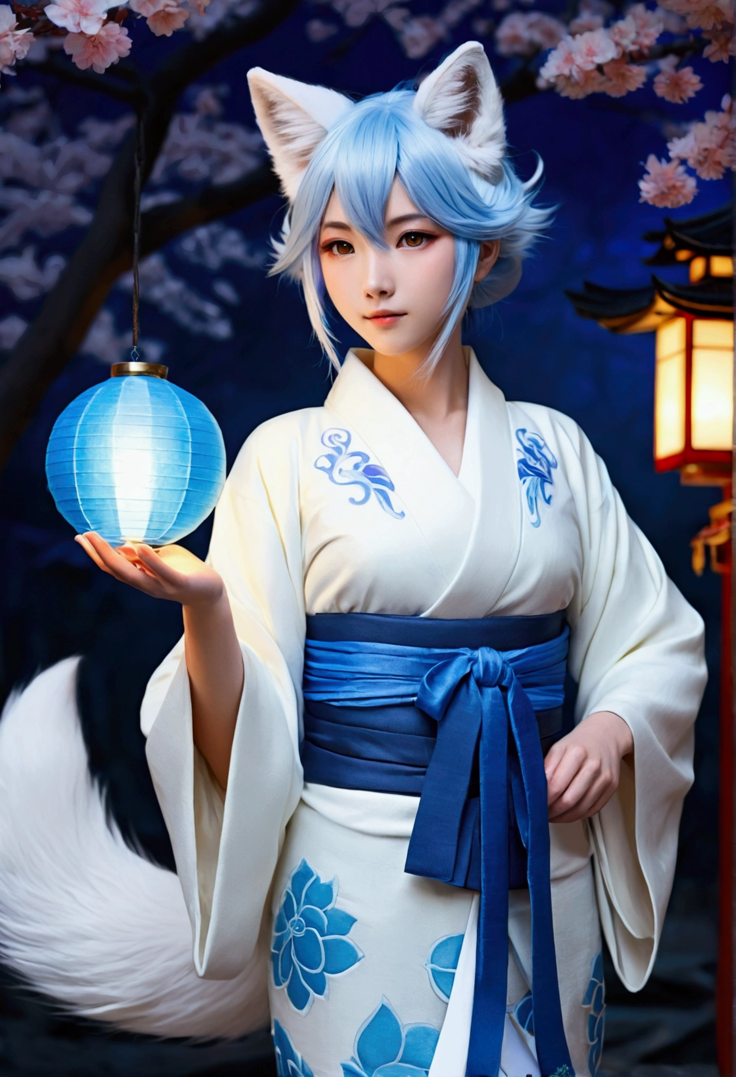 fox Light blue hair beast girl indigo fur fox beast girl fox Light blue hair beast girl indigo fur fox beast girl Wallpaper 4k,8k,highly detailled,,vivid colors,detailed kitsune with 9 tails,traditional Japanese artwork,tatami floor,beautiful cherry blossoms,floating lanterns,dark silhouette of a pagoda,subtle moonlight,dense forest,ethereal atmosphere,dappled sunlight,whimsical spirit,serene expression,elaborate kimono and obi,delicate hand-painted details,luminous eyes Anime Style fox blue White-faced golden-haired nine-tailed fox Coat blue woman fox Light blue hair beast girl indigo fur fox beast girl Anime Style fox blue White-faced golden-haired nine-tailed fox Coat blue woman mysterious background Blue Flame girl have a ball of light fox Light blue hair beast girl indigo fur fox beast girl mysterious background Blue Flame girl have a ball of light Anime Style fox blue White-faced golden-haired nine-tailed fox Coat blue gender change gender change mysterious background Blue Flame girl have a ball of light woman gender change gender changegender change gender change gender change gender change gender change