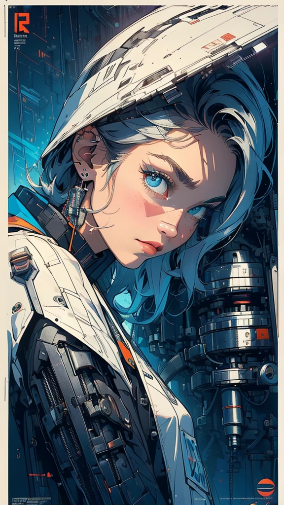 (((masterpiece, highest quality))),(((solo:1.2))),(((1girl:1.2))),32k wallpaper, very detailed, poster, vintage science fiction,(((((geometric cinematic movie poster))))), ((bauhaus)),(shape),(((abstract))),(mid century modern),movie poster,(((((portfolio))))),(((((Close-up))))),(((((bust up))))),((((more various angle)))),((((highlight)))),Vast landscape,((((heterochromia)))),(((complete. detailed face))),((((Extremely talented)))),(((((most complecated futristic machine))))),(Colorful color scheme),reflect mechanic