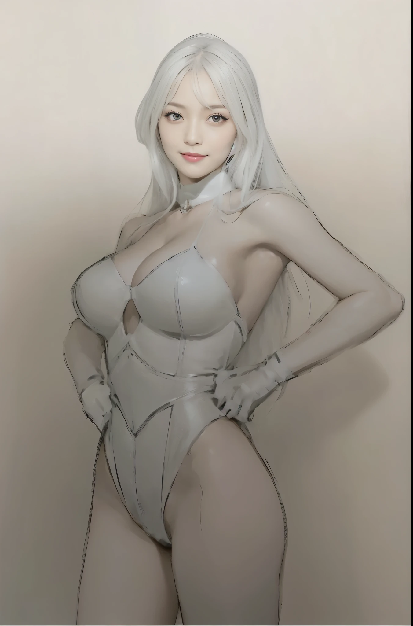 Reiko Kanzono, a businesswoman with beautiful black hair, is a superheroine and a super lady.
Estimated to be 27 years old, semi-long hair, glossy and beautiful black hair, bangs on the forehead,
The Super Lady is dressed in a pure white bustier leotard battle suit in the style of Wonder Woman, exuding unparalleled beauty. Elegant, graceful, innocent, refreshing, incredibly charming. Elegant and beautiful smile. A stunning beauty with outstanding style. Outstanding proportions, and big breasts. The leotard-style battlesuit is based on pure white and has a gold power belt at the waist. Boots and bracelets are also white. The choker is also white. The leotard has stitched stripes like a Power Woman. There are special color-coded shields around the nipples and genitals, which is a sexy accent in terms of design. High-legged, high-cut legs dig into the crotch. Incredibly erotic and sexy. V-Front high-cut legs. There is no doubt that it will fascinate all men. Moreover, he defeats the wicked one after another. Invincible superheroine. And a beautiful maiden with a lovely sense of style. An elegant and elegant beauty. Mature and intelligent woman with a smile on her face. Men in the world must be captivated in an instant.
Amazingly beautiful woman with pre-battle pose, standing figure, graceful, classy, pure, innocent, adorable, cute, refreshing, smiling, innocent, neat, incredibly attractive, outstanding style, big breasts, big breasts, big breasts Japan woman with very big sexy breasts and very big cleavage, semi-long hair, glossy and beautiful black hair, Pure white leotard-style battlesuit with a golden power belt around the waist, white boots and bracelets, choker around the neck, stripes with stitching reminiscent of Power Woman, special shields with different coloring around the nipples and genitals, emphasis on the design, sexy erotic design, erotic and sexy, V-front high-cut legs, T-back design at crotch, incredibly erotic and sexy, 1 girl, no tiara, nothing on