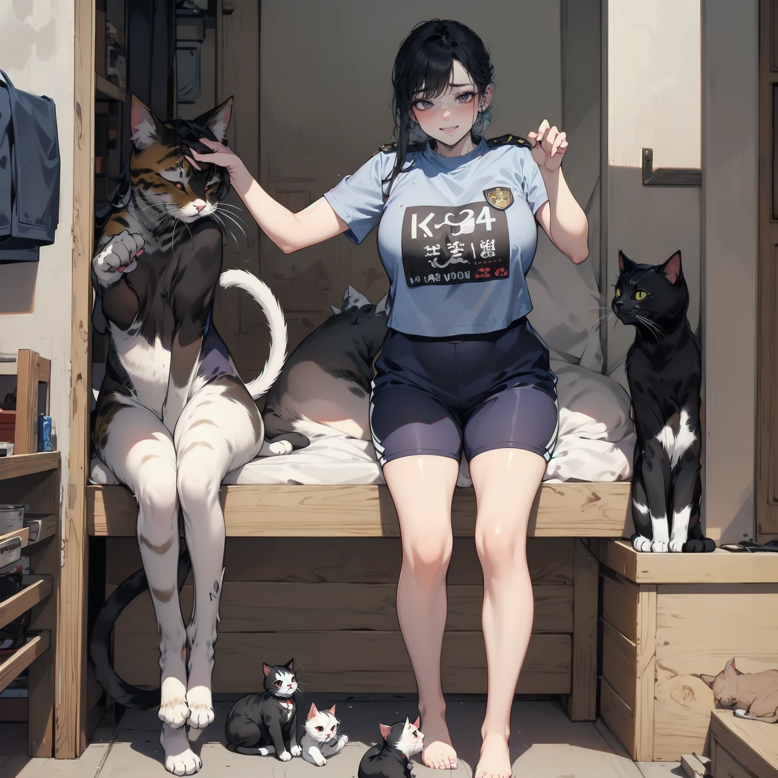 Short sleeve cropped gym clothes、Bloomers:1.5、Sad but real cat、Cat with an ugly face、Cat with bad taste、Very fat cat、Cat Police Officer、Cat monster、A sow with a cat in her closet、A very mean cat、Cat, 24 years old、Cat Lady、Smile、Single Cat、Cat with terrible body odor、A cat that hasn&#39;t had a bath in a month、Stupid cat、A widow who doesn&#39;t go with her cat、A cat who will never get married、Fat cat like a monster、