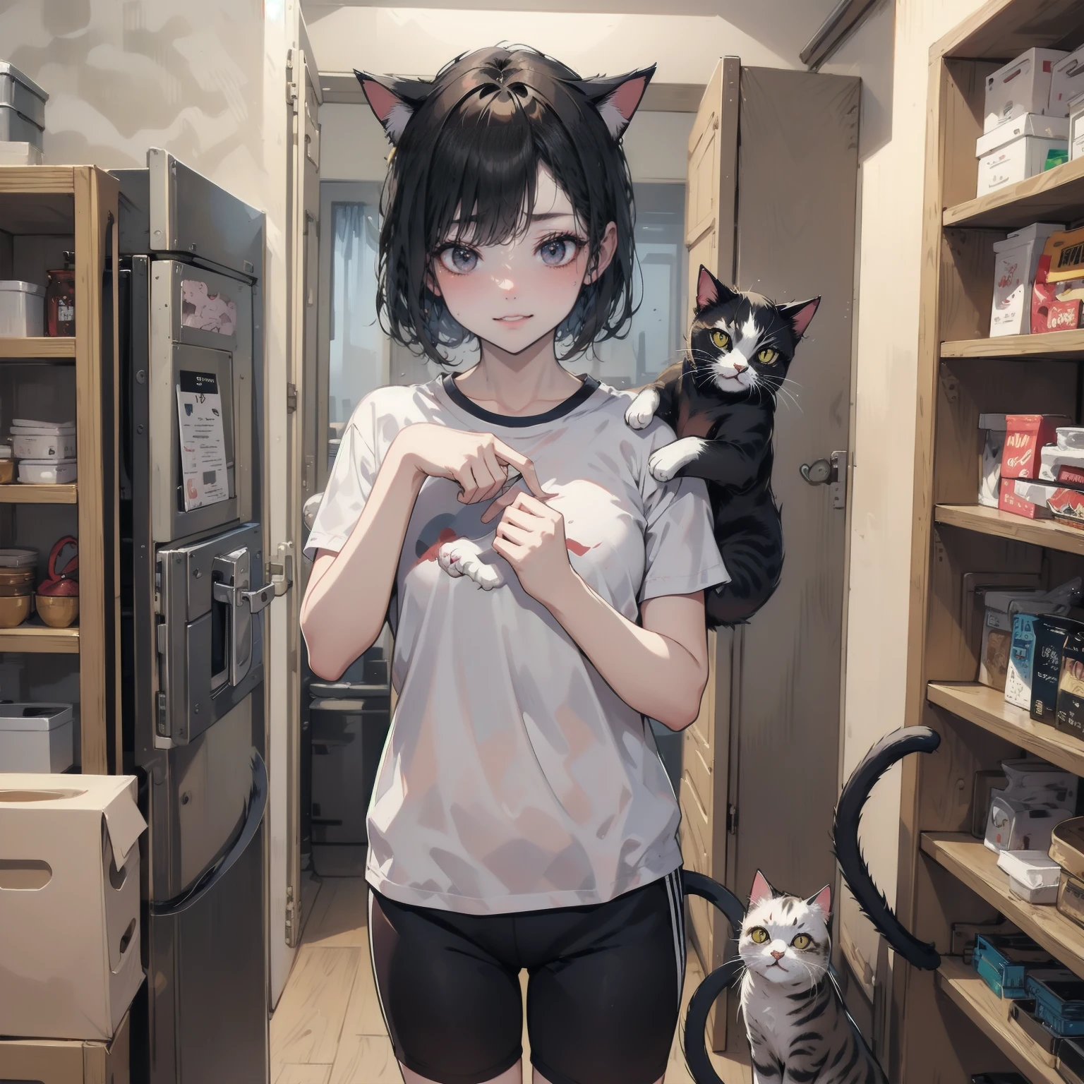 Short sleeve cropped gym clothes、Bloomers:1.5、Sad but real cat、Cat with an ugly face、Cat with bad taste、Very fat cat、Cat Police Officer、Cat monster、A sow with a cat in her closet、A very mean cat、Cat, 24 years old、Cat Lady、Smile、Single Cat、Cat with terrible body odor、A cat that hasn&#39;t had a bath in a month、Stupid cat、A widow who doesn&#39;t go with her cat、A cat who will never get married、Fat cat like a monster、