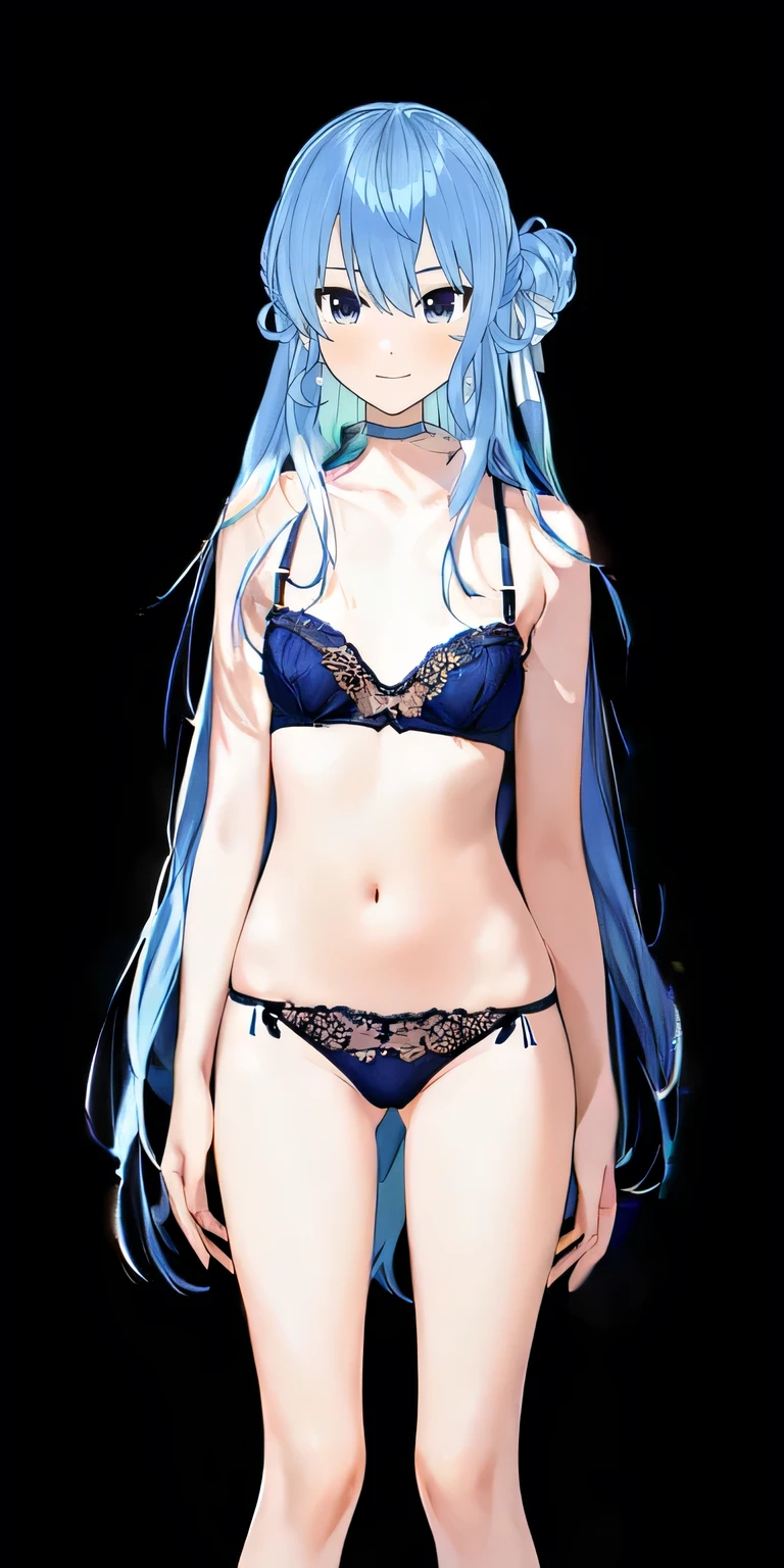 masterpiece, Highest quality, High resolution, , 1 girl, alone,、Look forward、Standing position、slender、Thin legs、NSFW,, 、Flat Chest、Sexy Lingerie