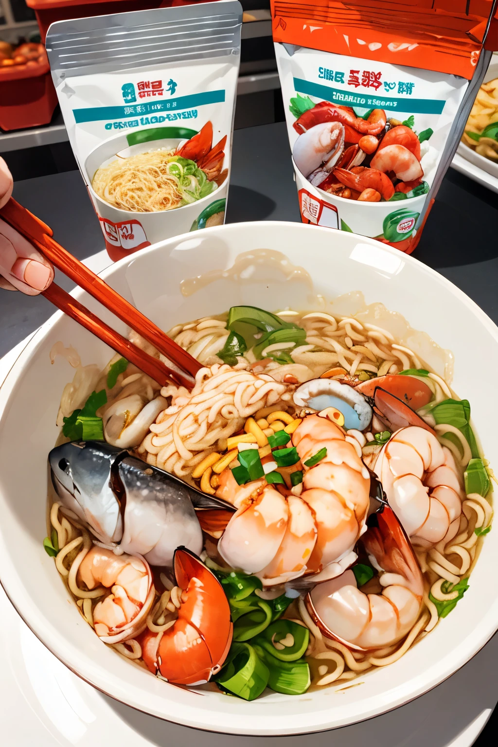 Seafood instant noodles cover

