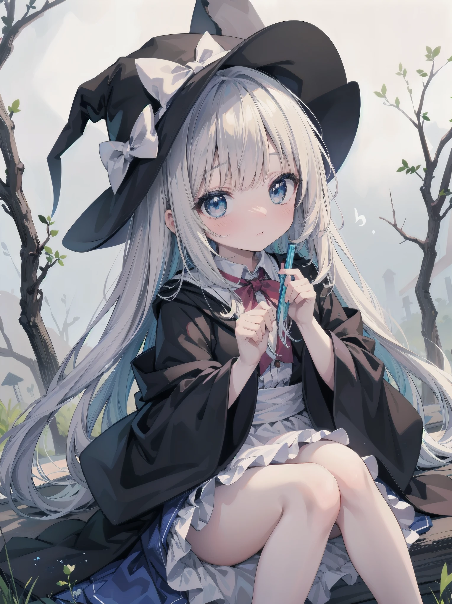 🎶, (🧙‍♀️), ✡, ✨(black hat), , Alice in Wonderland, Alone, very beautiful, cute, adorable, embarrassed, alone, blue eyes, white skin、look at viewer、looking up,kawaiitech, pastel colors, kawaii, cute colors,Alice in Wonderland, alone, very beautiful, cute, adorable, embarrassed, alone, blue eyes, white skin,skirtlift