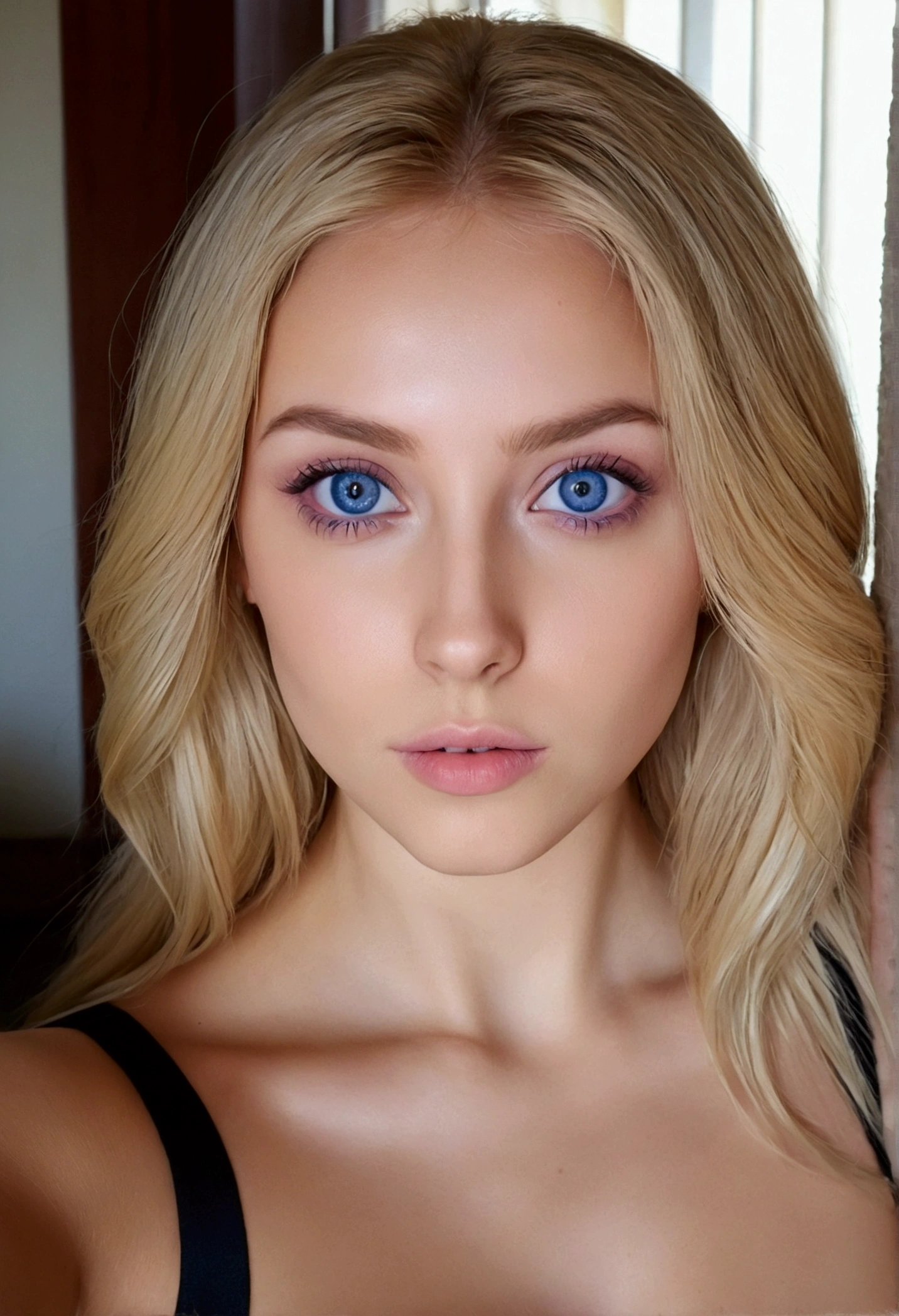 Fully Alafed Women , Sexy girl with blue eyes, ultra realistic, meticulously detailed, Portrait Kaylee Jenner, blonde hair and big eyes, selfie of a young woman, camera eye, Violet Myers, without makeup, Natural makeup, looking directly at the camera, artgram face, subtle makeup, Stunning face photos , in room, Busto mediaNo a grande; ; ;No,fullNode, financial seductress, tempting with her heel on your tiny cock