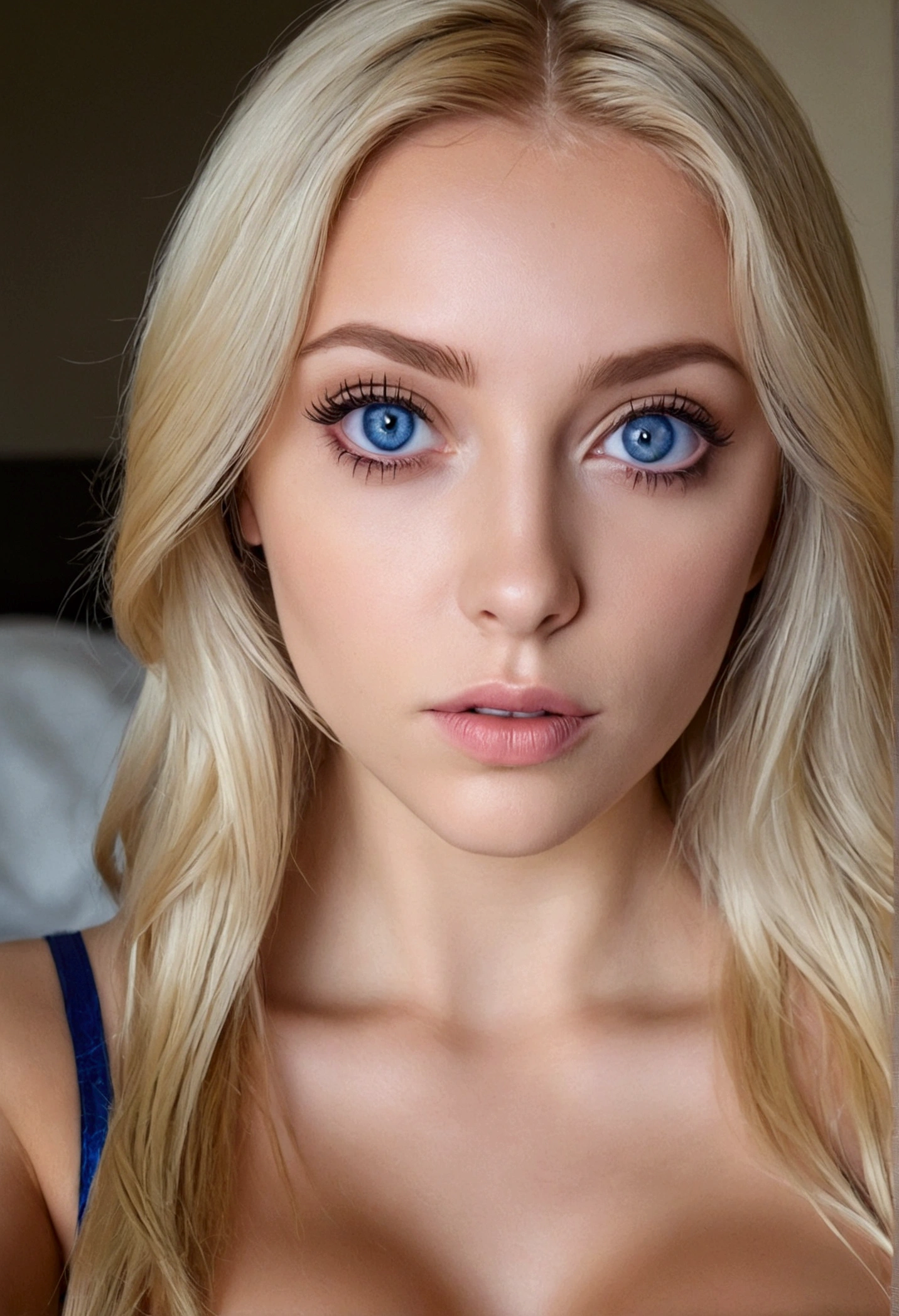 Fully Alafed Women , Sexy girl with blue eyes, ultra realistic, meticulously detailed, Portrait Kaylee Jenner, blonde hair and big eyes, selfie of a young woman, camera eye, Violet Myers, without makeup, Natural makeup, looking directly at the camera, artgram face, subtle makeup, Stunning face photos , in room, Busto mediaNo a grande; ; ;No,fullNode, dominant findom, financial dominatrix, financial seductress, tempting with her heel on your tiny cock
