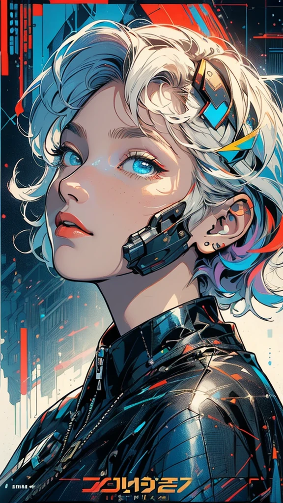 (((masterpiece, highest quality))),(((solo:1.2))),(((1girl:1.2))),32k wallpaper, very detailed, poster, vintage science fiction,(((((geometric cinematic movie poster))))), ((bauhaus)),(shape),(((abstract))),(mid century modern),movie poster,(((((portfolio))))),(((((Close-up))))),(((((bust up))))),((((more various angle)))),((((highlight)))),Vast landscape,((((heterochromia)))),(((complete. detailed face))),((((Extremely talented)))),(((((most complecated futristic machine))))),(Colorful color scheme),reflect mechanic