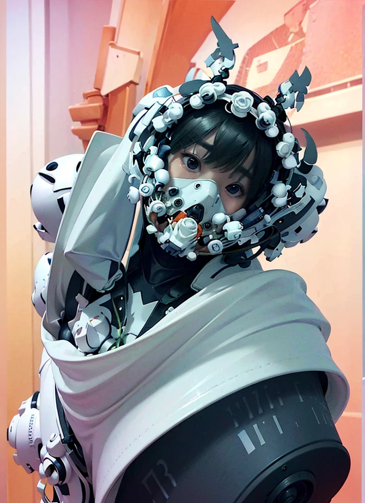 ((Best quality)), ((masterpiece)), (highly detailed:1.3), 3D, beautiful, (cyberpunk:1.6), in space, nebula, (holding_weapon:1.3), laser, (1Female mecha:1.3), sexy body, Glowing eyes, full body, (flying, swooping down, dynamic, motion blur: 1.4), (huge mech wings: 1.6), looking up, glowing_eyes, mecha, panorama, background is earth, nebula, space, particles, Reality, HDR (High Dynamic Range), Ray Tracing, NVIDIA RTX, Super Resolution, Unreal 5, Subsurface Scattering, PBR Textures, Post Processing, Anisotropic Filtering, Depth of Field, Maximum Clarity and Clarity, Multilayer Textures, Albedo and Specular maps, Surface shading, accurate simulation of light-material interaction, perfect proportions, Octane Render, two-tone lighting, large aperture, low ISO, white balance, rule of thirds, 8K RAW, efficient sub-pixel, sub-pixel volume product, (best quality),(Japanese:0.5),(korean:0.8), (Liu Yi Fei:1.5) long hair, (big breast:1.2),(underboob:1.5), (white transparent lace mini skirt:1.5), no mask