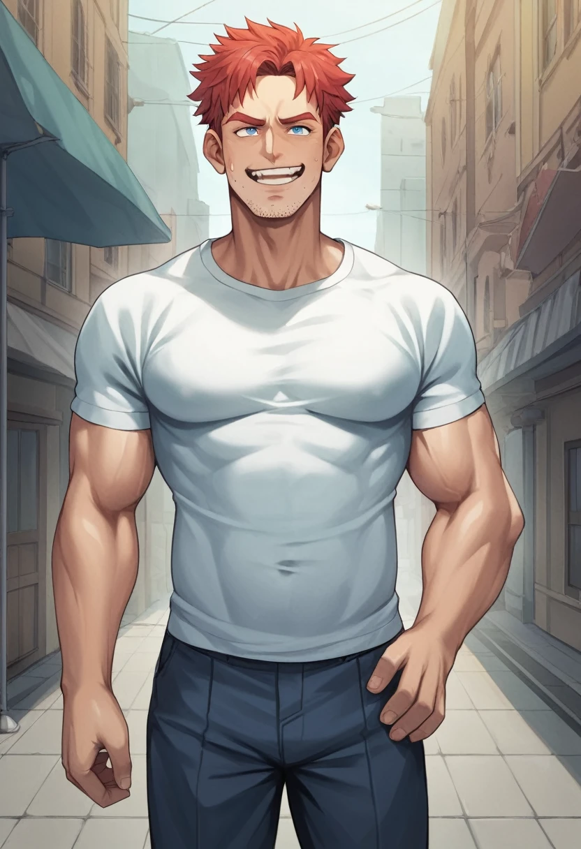 best quality, masterpiece, handsome polynesian man, tan skin, wavy dark hair, round eyes, (huge red bow) tied around his penis, dripping precum, inviting and seductive pose, sexy, gay, homoerotic, perfection, no watermark, no logo, no signature