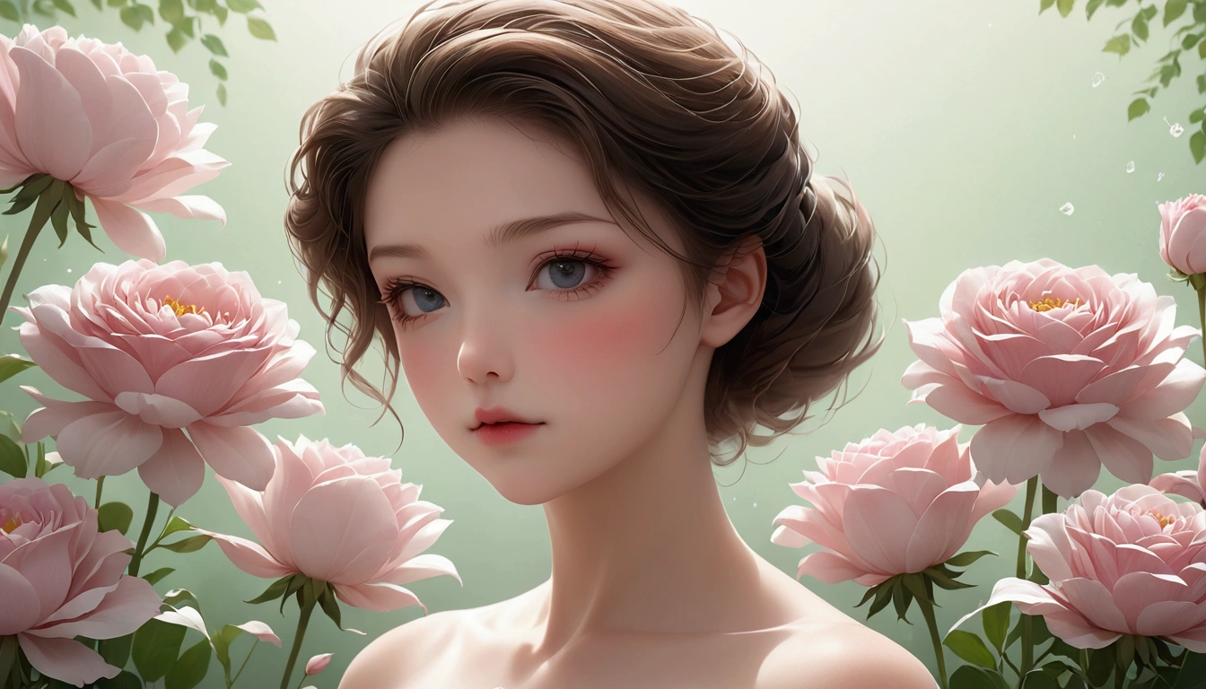 illustration;This is a picture of all light pink flowers.(Only flowers and petals),Light pink and white gradient petals;Depth of Field, Extraordinary details, masterpiece, high quality, 4K,cinematic lighting, motion blur, depth of field, sparkle, ray tracing, reflection light, anatomically correct, uhd, textured skin, best quality, super detail, highres, high details, accurate, high quality, award winning