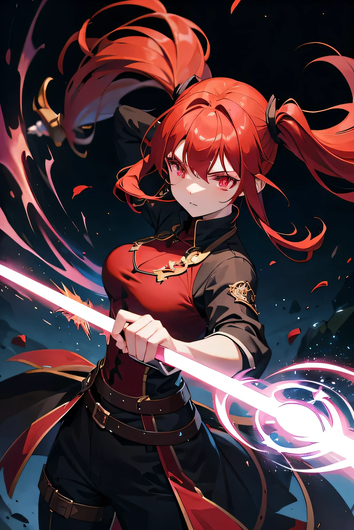a girl with red glowing eyes, beautiful detailed eyes, extremely detailed face, beautiful detailed lips, long eyelashes