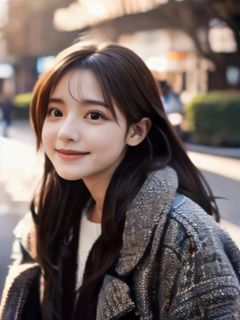 ((highest quality, 8k, masterpiece: 1.3)), sharp: 1.2, Perfect body beauty: 1.4,pretty girl,Light brown long hair,(((Woman straddling a coat))),Slender body,Highly detailed face and skin texture,Beautiful Eyes, double eyelid,((Full Body Shot)),Natural light,smile