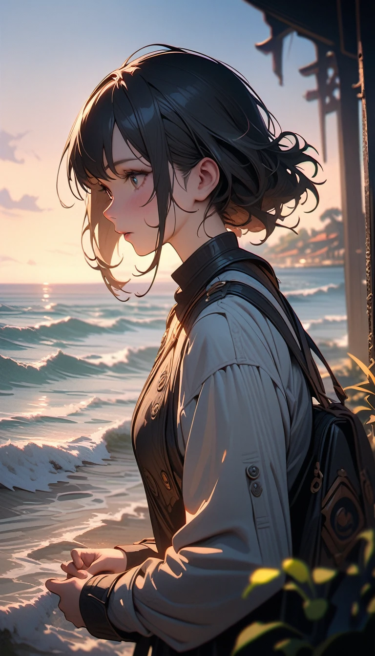 ((best quality)) , ((masterpiece)) , (detailed),(stylized by George Hillyard Swinstead:0.8) , painting, Regal Bronze "The seascape of Cold", shallow depth of field, Zen, dramatic lighting, Orton effect, trending on artstation, 1920's, emotional, emotive, intricate artistic color, highly color focused, glossy, cinematic perfect intricate stunning fine detail, complex, very inspirational, contemporary, contemporary fine detail