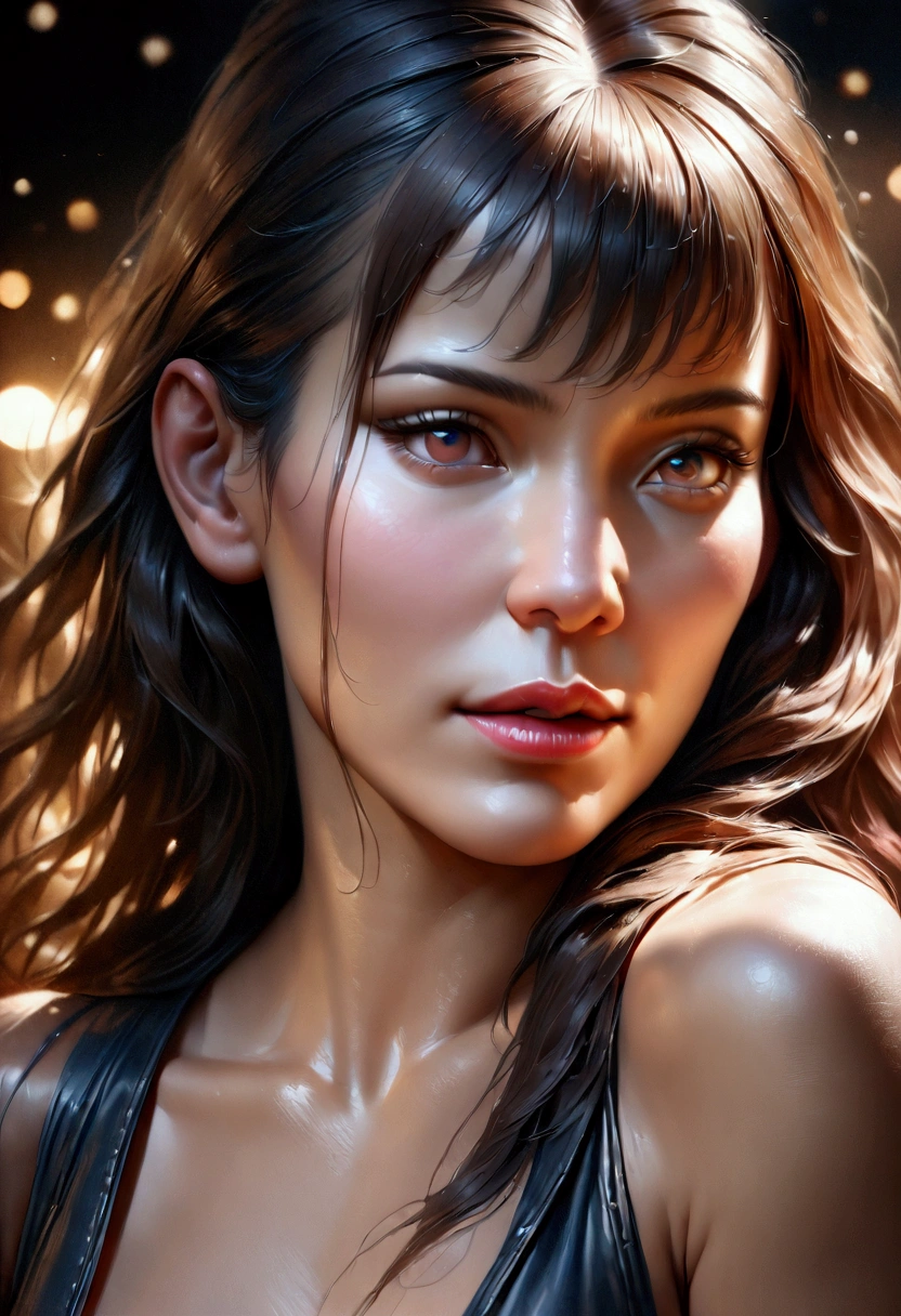 a seductive anime girl, long flowing hair, bare smooth feet, cute toes, beautiful detailed face, (best quality,4k,8k,highres,masterpiece:1.2),ultra-detailed,(realistic,photorealistic,photo-realistic:1.37),HDR,UHD,studio lighting,ultra-fine painting,sharp focus,physically-based rendering,extreme detail description,professional,vivid colors,bokeh