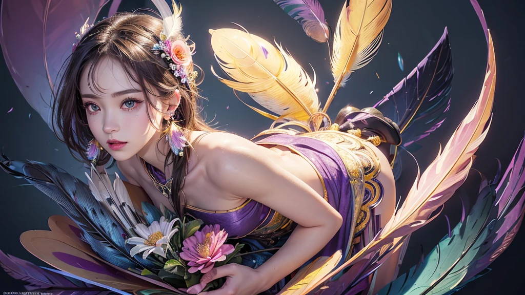 tmasterpiece，high quarity，Real Photographics），intricate-detail，Fantastic atmosphere，Colorful effects, beautiful thick girl, wide hips, big ass