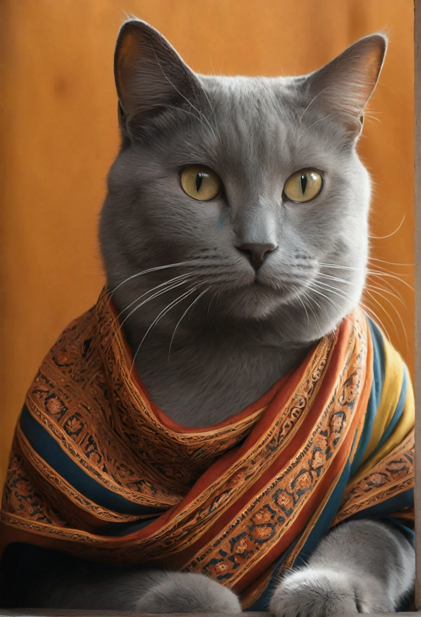 "Generate super high resolution images of chic cats, Gray cat in a sweatshirt. Use advanced macro photography techniques、Highlights the intricate details of a cat's fur, Beard, And expressive eyes.
Place the camera at peephole height, Create an intimate connection between the viewer and the cat subject. Large diameter,Achieve a shallow depth of field, A slightly blurred background makes the cat stand out clearly.
Improve lighting to emphasize the texture and contours of the cat's body, Using software, Remove coarse shadows、, Cozy atmosphere.
Scratching a cat in a relaxed position, But there's a balance, Show your flexibility and elegance. Capture the moment of natural movement, Strwaithing, The beauty of pubic hair, wait., Communicate reality.
Implement post-processing techniques to improve image clarity, Contrast, Color balance, Protecting every aspect, From cats' complex patterns to their piercing gaze, Rendered in stunning detail.
finally, Communicating the gentle beauty and natural grace of cats,, Capture the moment,Celebrate your cat's unique curiosity and balance."
