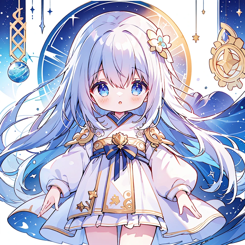 1girl,(((Highest quality、Masterpiece、Official Art、The best dynamic composition、Super detailed)))、Anime Style、Star Fairy、Unique and original hairstyle、cute、Creative outfitovie Posters、