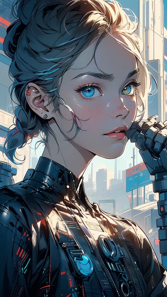 (((masterpiece, highest quality))),(((solo:1.2))),(((1girl:1.2))),32k wallpaper, very detailed, poster, vintage science fiction,(((((geometric cinematic movie poster))))), ((bauhaus)),(shape),(((abstract))),(mid century modern),movie poster,(((((portfolio))))),(((((Close-up))))),(((((bust up))))),((((more various angle)))),((((highlight)))),Vast landscape,((((heterochromia)))),(((complete. detailed face))),((((Extremely talented)))),(((((most complecated futristic machine))))),(Colorful color scheme),(((detailed unlimited mechanic lady)))