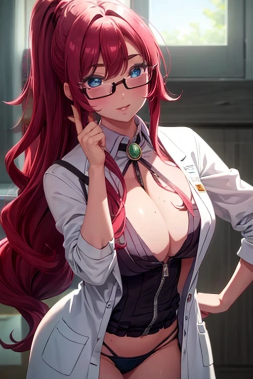 A beautiful sexy scientist