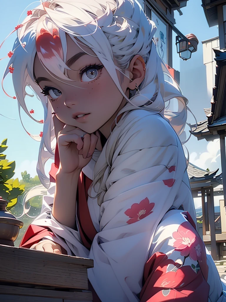 ### Physical Profile of Ukiyo-e Painting
**theme:** cherry trees, mount fuji, pagoda
**Dimensions:**
- **Height:** 39 cm
- **Length:** 26 cm
**materials:**
- **paper:** paper washi de alta qualidade, Known for its durability and smooth texture.
- **inks:** inks à base de pigmentos naturais, providing vibrant, long-lasting colors.
**Visual Description:**
- **fund:** O mount fuji majestoso domina o fundo da pintura, with its snow-covered peak contrasting with the clear blue sky.
- **sky:** The sky is punctuated by delicate clouds, suggesting a gentle breeze.
- **cherry trees:** Em primeiro plano, there are cherry trees in full bloom, with pink petals falling softly. The trees are represented in detail, with winding branches and delicate flowers.
- **pagoda:** A traditional Japanese pagoda is situated to the right of the painting, partially hidden among the cherry trees. Its red and gold colors stand out against the green of the leaves and the pink of the flowers..
- **people:** Small human figures in traditional clothing can be seen around the pagoda and cherry trees, some admiring the landscape, others interacting with each other.
- **detaileds:** The use of fine, precise lines, characteristics of the Ukiyo-e style, highlights the outlines of trees, of the pagoda and human figures. Subtle shading and use of color gradients add depth and dimension to the painting.
**artist signature:**
- The artist's signature is located in the bottom left corner, in kanji characters, followed by a characteristic red seal.
**picture frame:**
- **material:** Cherry wood, polished and varnished.
- **styled:** simple and elegant, complementing the traditional painting aesthetic without distracting the eye.
This profile describes an Ukiyo-e painting that combines iconic natural and architectural elements of Japan, capturando a beleza efêmera das cerejeiras em flor e a imponência do mount fuji, all framed by a refined artistic technique.