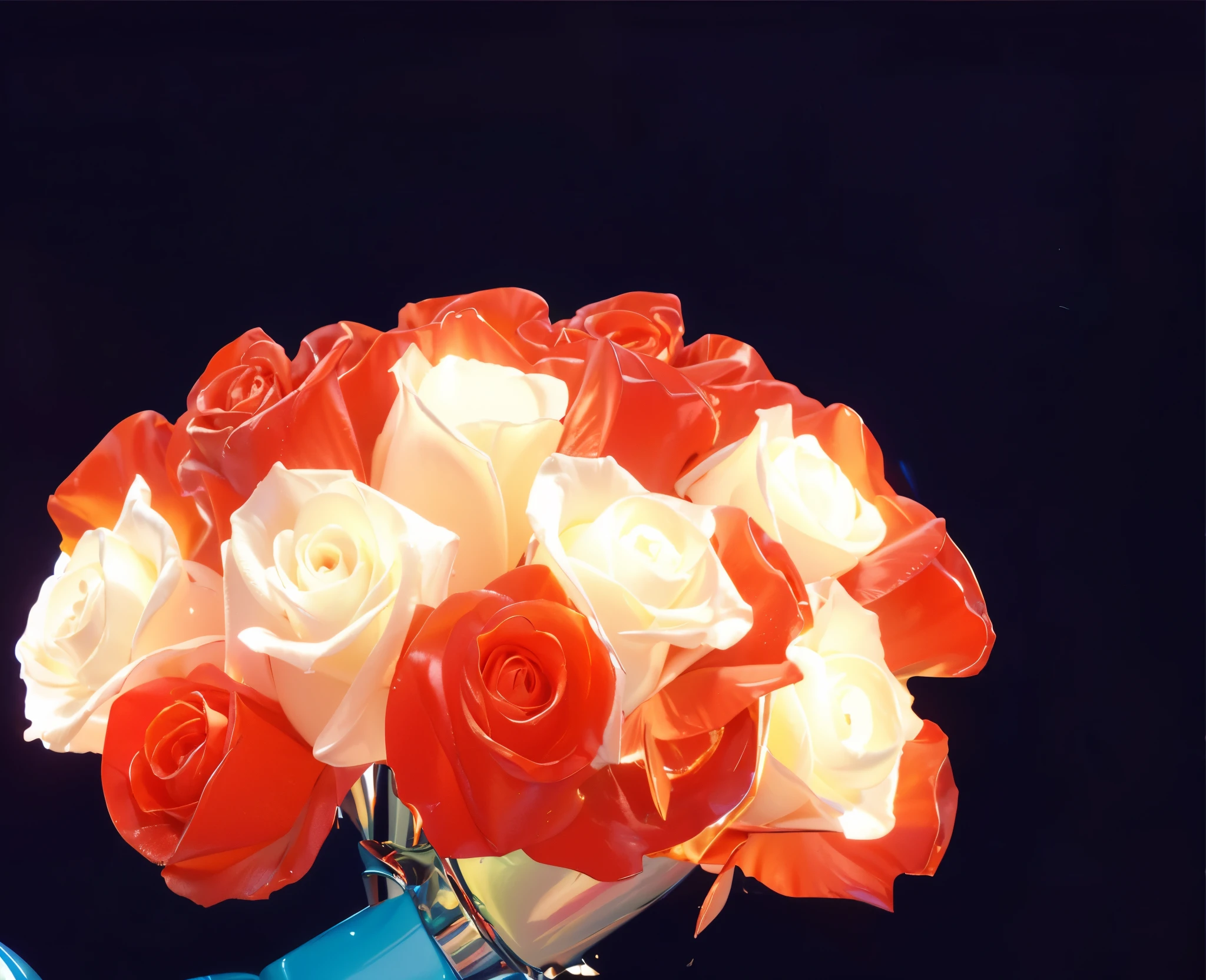 3d style, simplified design, 3d render, glossy texture, smooth 3d model, multiple light sources, rim light, sharp post effects render, (glossy plastic texture with multiple big light probe refractions), perfect cgi, smooth silhouette, high intensity refraction, (super glossy material), most beautiful vfx , blue background, plastic refractions, realistic, 4k, high resolution, rim light, photo shoot, commercial photo, profile shot, 4k, rim light, high resolution, 4k, glossy texture, smooth 3d model, multiple light sources, rim light, sharp post effects render, (glossy metallic texture with multiple big light probe refractions), perfect cgi, cgi art created only with gradients, smooth silhouette, high intensity refraction, (super glossy chrome material), most beautiful vfx, blue background, chrome metal refractions, multiple light sources, rim light, sharp post effects render, perfect cgi, digital art, detailed digital art, reflective, best quality, 4k, masterpiece:1.2, ultra-detailed, realistic, vivid colors, dark and moody lighting, The image of the highest quality, ensuring every detail is showcased perfectly. It in 4k resolution, allowing viewers to immerse themselves in the richness of the colors and intricate details. The realistic rendering. under the spotlight, reflecting, high-resolution image, realistic rendering, dark background, and rim light photorealistic