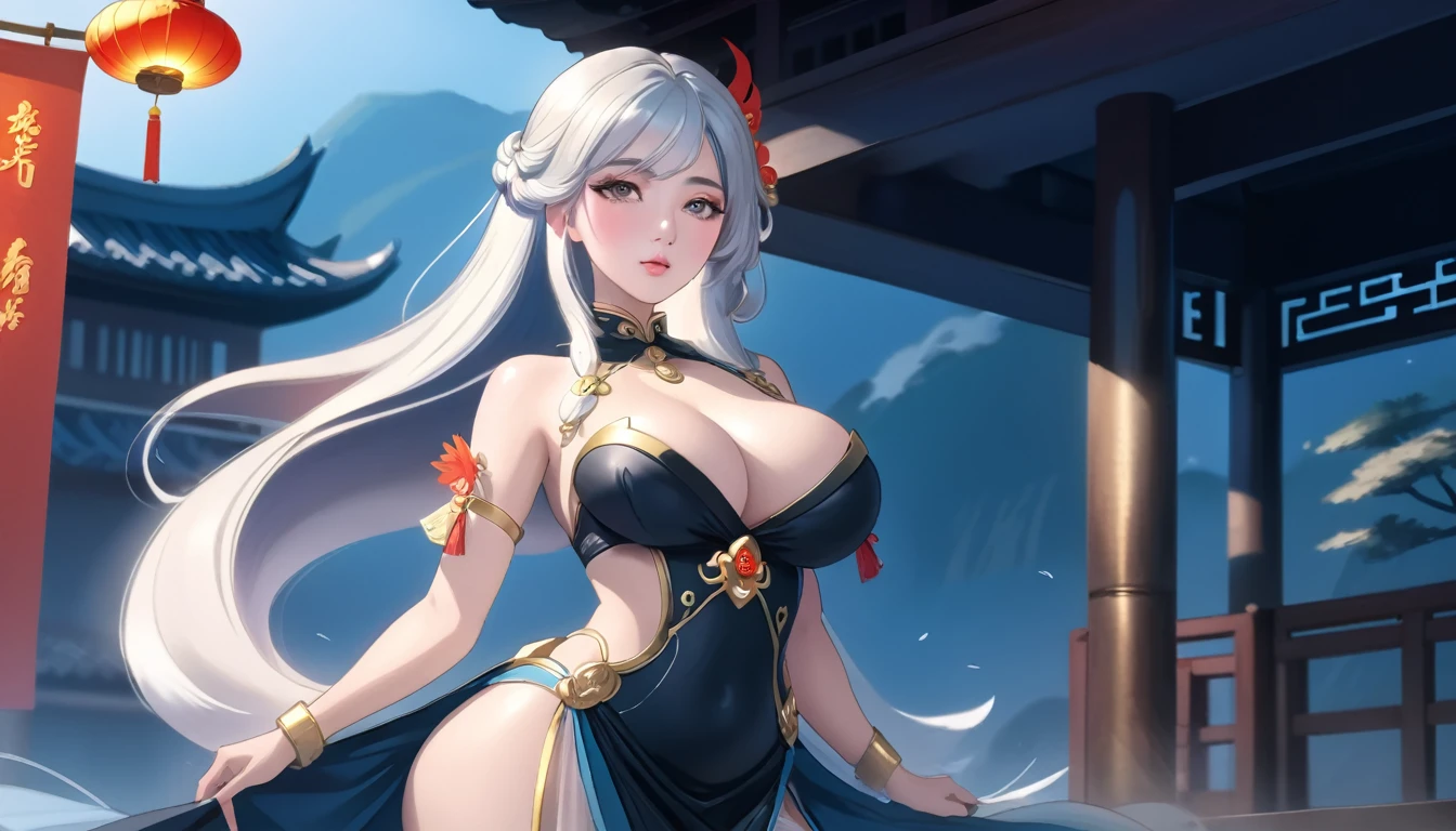 穿着华服的神明Strike a pose拍照, Ancient mysterious sexy goddess, Traditional beauty woman, Beautiful female warrior god of war , Beautiful sexy goddess, Gorgeous role-playing, high, Beautiful young girl, Beautiful woman, 华丽Beautiful woman, Complex clothing,Chinese Mystical Aesthetics, Beautiful Asian ancient mysterious girl, Extremely detailed shot of the goddess, Jaw-dropping sexy beauty, Big breasts deep neckline sexy belly button(butt), (bedroom), (Sexy Girls), masterpiece, best quality, Bangs, blush, Chest, clavicle, Eyebrows visible through hair, (Gradient red and gold hair), Jewelry, Long hair,Bright Eyes, ring, (solitary), illustration, fashionable, miss, Strike a pose, background, element, confident, Express, Accessories, majestic, striking, key point, Dynamic poses, ((plump)), (black))Woman in transparent dress,Viewer,(((Full breasts, Keeley University))),Slim waist,(Navel exposed,Bare waist), Long hair, extreme detailed details, Detailed fantasy art, Stunning character art, Beautiful and exquisite character art, Beautiful transparent dress, Very detailed, Large Breasts,饱满Chest,Golden ratio figure,Perfect body,Ultra wide-angle shooting,Full body shot拍摄,Body close-up,Full body shot,Wearing a pleated tulle skirt,柔和动漫illustration, 柔和的深色background,Fujifilm XT3 Clear focus, f 5.6, High Detail, Clear focus,(Wearing openwork clothing),, (Natural light), (Tempting)translucent, Good velvet quality, Compared, Divine Light,, Silver hair, 天空background, Absolute Strength,Female Shinmei,穿着性感丝绸的Female Shinmei,,Large Breasts,饱满Chest,Golden ratio figure,Perfect body,Ultra wide-angle shooting,Full body shot,Body close-up,Full body shot, Wearing a tulle dress, Model shooting style, Large Breasts,饱满Chest,Golden ratio figure,Perfect body,(Extremely detailed CG 8k wallpaper unit), The most beautiful artistic photos in the world, , 8K Ultra HD, ) on the beach,Sexy lazy posture,Sexy seductive expression,best quality,masterpiece,Ultra-high resolution,(Practical:1.4),original photo,Ultra-high resolution