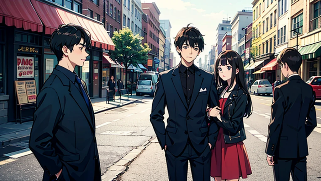 4 boys and 2 girls together