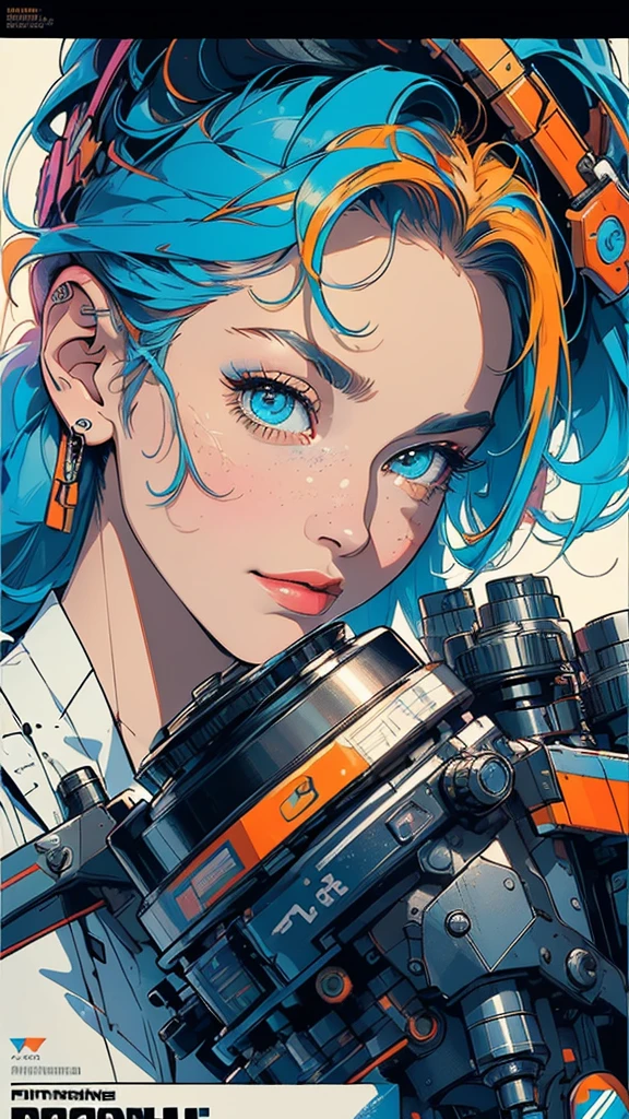 (((masterpiece, highest quality))),(((solo:1.2))),(((1girl:1.2))),32k wallpaper, very detailed, poster, vintage science fiction,(((((geometric cinematic movie poster))))), ((bauhaus)),(shape),(((abstract))),(mid century modern),movie poster,(((((portfolio))))),(((((Close-up))))),(((((bust up))))),((((more various angle)))),((((highlight)))),Vast landscape,((((heterochromia)))),(((complete. detailed face))),((((Extremely talented)))),(((((most complecated futristic machine))))),(Colorful color scheme),(((detailed unlimited mechanic lady)))