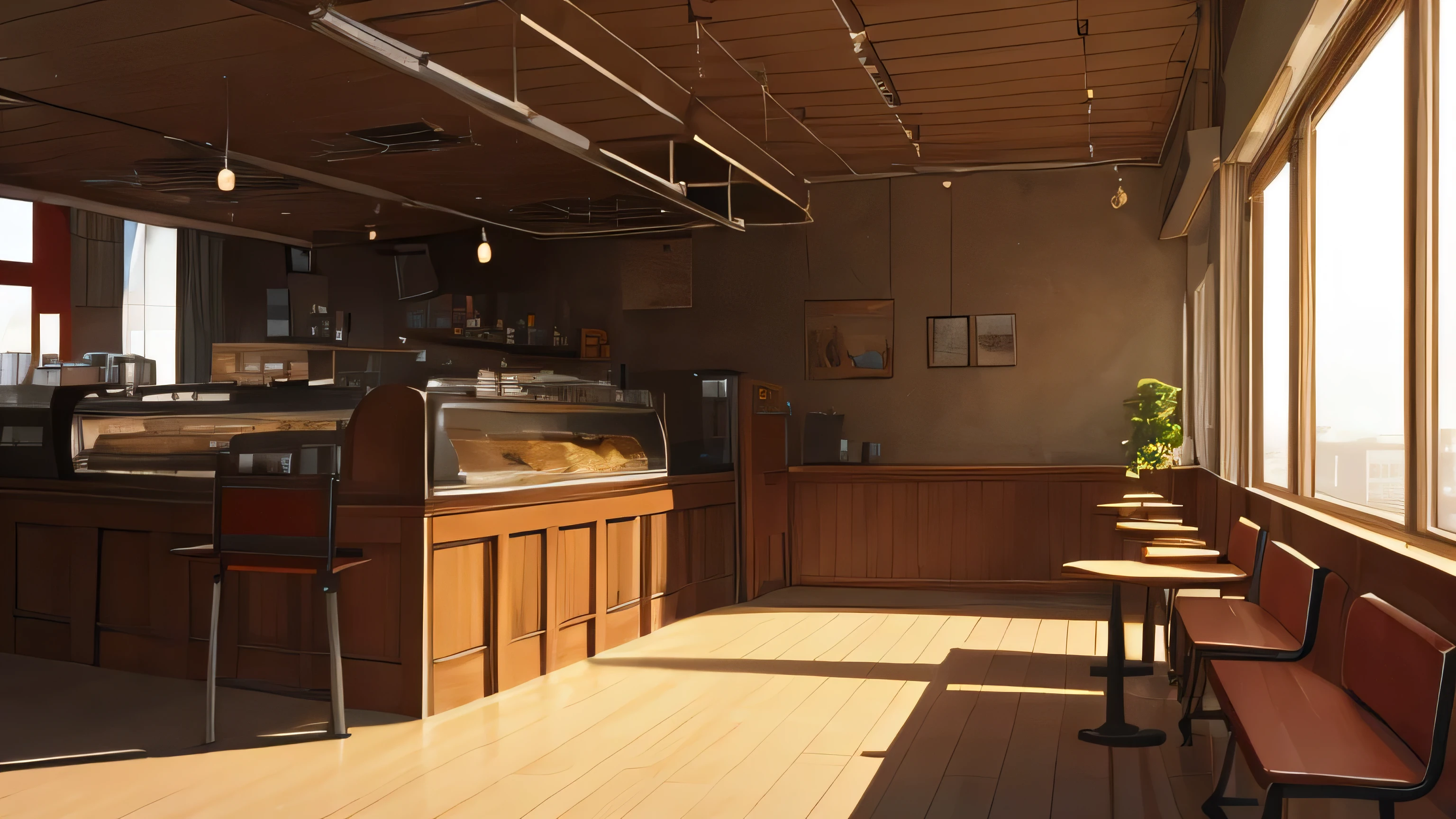 Background, deserted, cafe