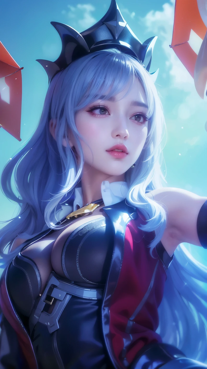 (8k, RAW photo, photorealistic:1.25) ,( lipgloss, eyelashes, glosace, glossy skin, best quality, ultra highres, depth of field, chromatic aberration, caustics, Broad lighting, natural shading,Kpop idol) looking at viewer with a serene and goddess-like happiness