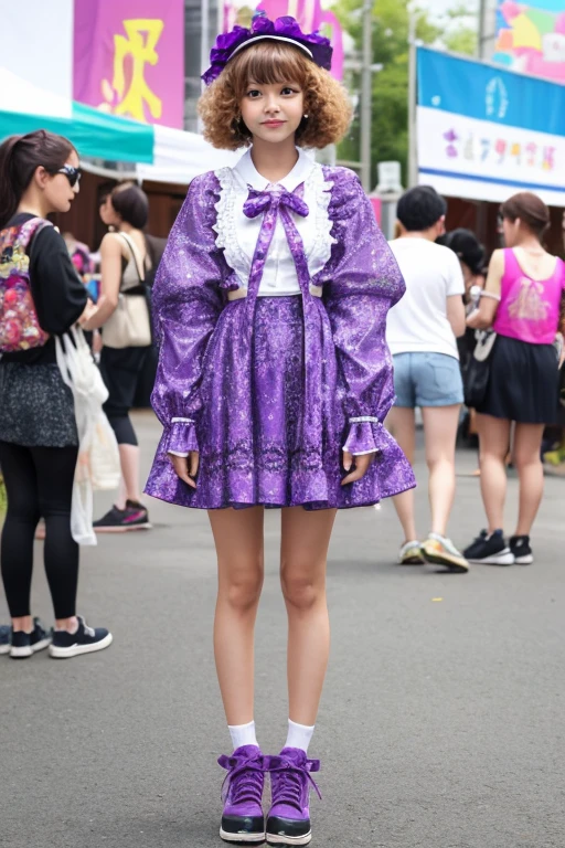toy poodle、Standing with your legs apart、purple、Festival clothing