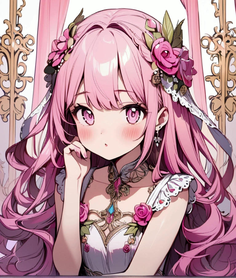 Beautiful pink girl