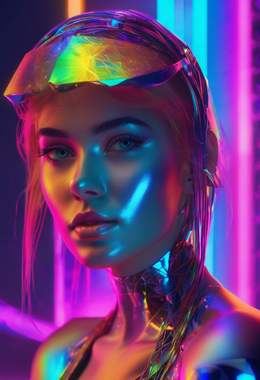 3D, detailed art, web design, smooth body, NAKED girl, 21 years old, holographic interface, sleek technology, vibrant colors, cinematic lighting, dramatic atmosphere, masterpiece, photorealistic, 8k, high quality