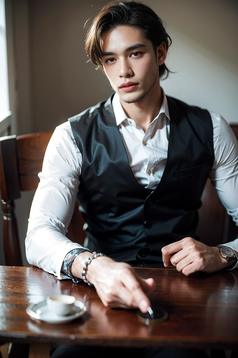 Realistic , handsome men