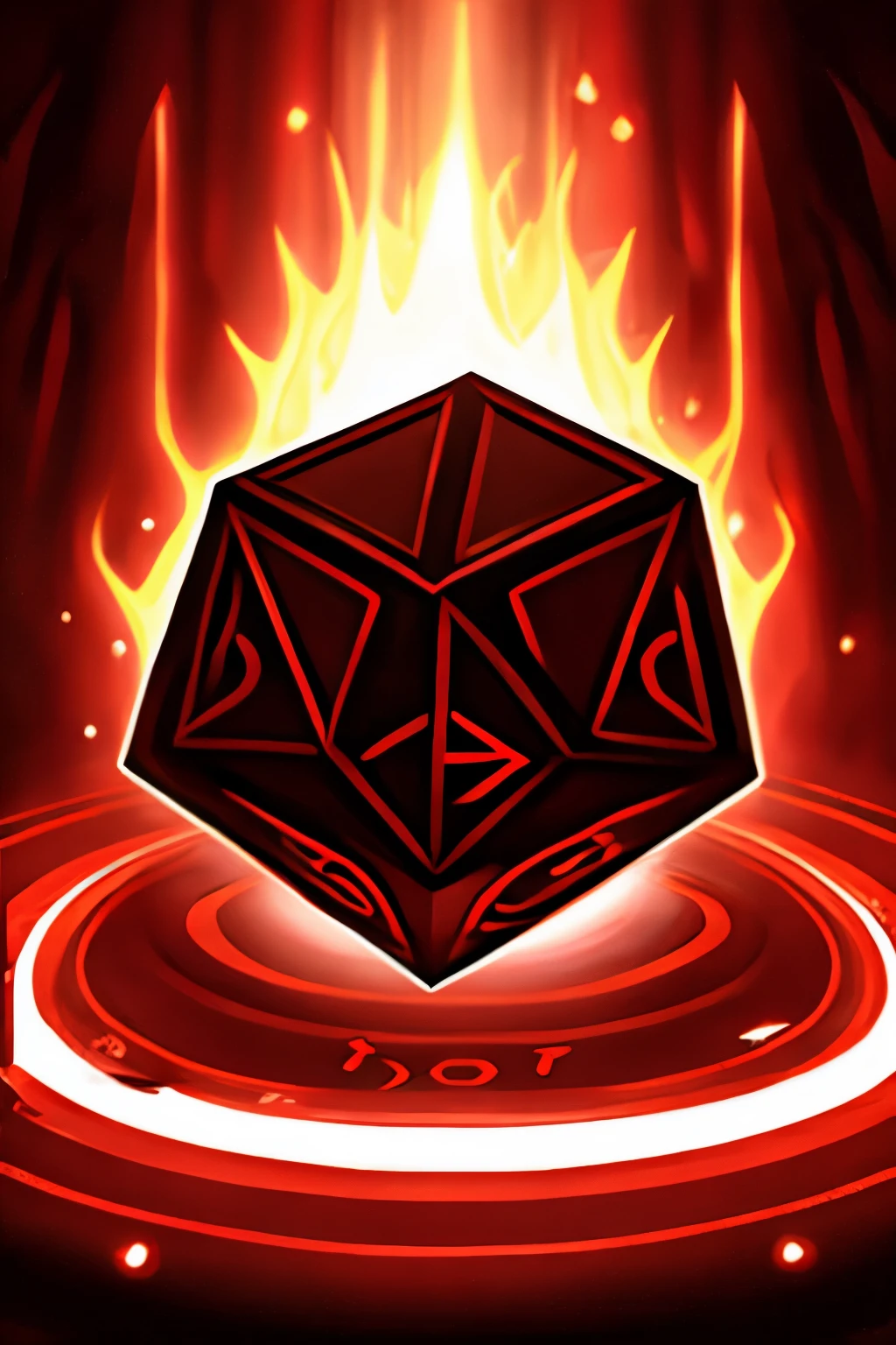 Demonic 6-sided dice 