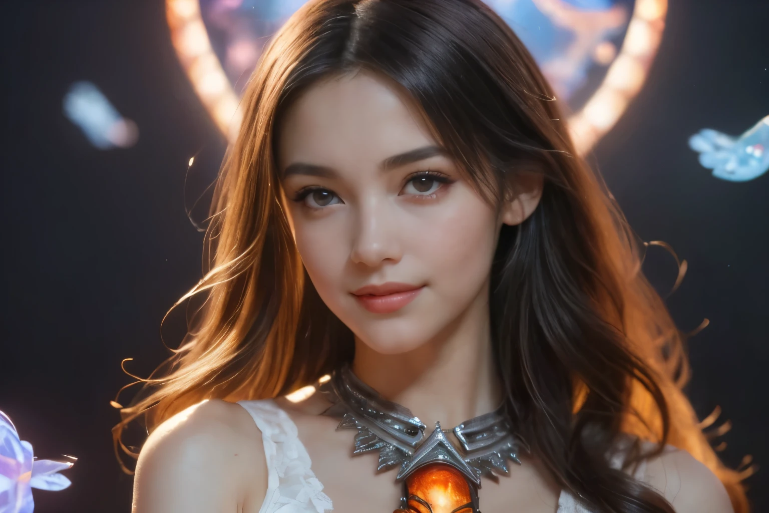 (Two Beautiful Teen Italian Girls:1.6), close friends, (they are hugging each other:1.2), kiss her cheek or chest,(detailed iridescent bodysuit with beautiful fractal or marble design:1.5), amazing and gorgeous scene, ((high quality)), ((detailed)), ((fancy)), blue plasma brain, green plasma body, showing her armpits, beautiful breasts, obscenity, (lewd smile:1.2), crude, venomous, (immoral:1.2), Lachish, (With beautiful pink areolas ,:1.5), (camel toe), (expression of ecstasy:1.2), realistic, official art, unity 8k wall , 8K portrait, best quality, Very high resolution, (Incredibly beautiful natural backgrounds:1.6), (18 years old:1.5), (sexy and glamorous:1.1), (a bewitching expression:1.6), (a charming smile:1.6), (erotic pose:1.9), (model pose:1.8), Beautiful seductive face, portrait, (thick eyebrows:1.4), (big scarlet eyes:1.6), beautiful symmetrical eyes, (매우 detailed 눈:1.4),(매우 detailed 얼굴과 눈:1.7), (high resolution red eye:1.8), Intimate faces, (매우 detailed 피부 질감:1.4), White skin, pale skin, complete anatomy, thin, (beautiful body:1.5), detailed hairstyle, (moist skin:1.2), what makeup, (dark circles:1.1), good anatomy, focus face, Handsome, (Emilia Clarke:0.6) (emma watson:0.3),(Jennifer Connelly:0.4), Graceful face, wonderful, (An exquisitely crafted necklace is wrapped around her neck...), (Bioluminescence with dazzling brilliance:1.4), (shining magic circle:1.5), ancient castle ruins, Shining majestic cloud clumps and sky, wildfire, epic realistic, (Greg Rutkowski:0.8), (turquoise and orange:0.4), (art station:1.5), cinematic, (NSFW:1.2), Hyper detailed, dramatic light, (intricate details:1.1), beautiful black hair, (Wear gauntlets with a dense and very beautiful design decorated with precious stones..:1.1), , Galaxy, (nebula:1.6), dark knight, Fully armed body focus