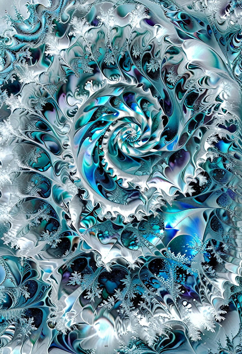 Why you've lost the balance, i don't understand. It seems like the chilling touch of a frozen hand.Mabye what you've dreamed is not enough to make a way so pure. With evidence you're like a seashell that waves have dropped on the shore.((fractal)),((deep wiew)),photographic,ultra high resolution,hyperdetailed, masterpiece, 3d modelling, abstract art, digital art.