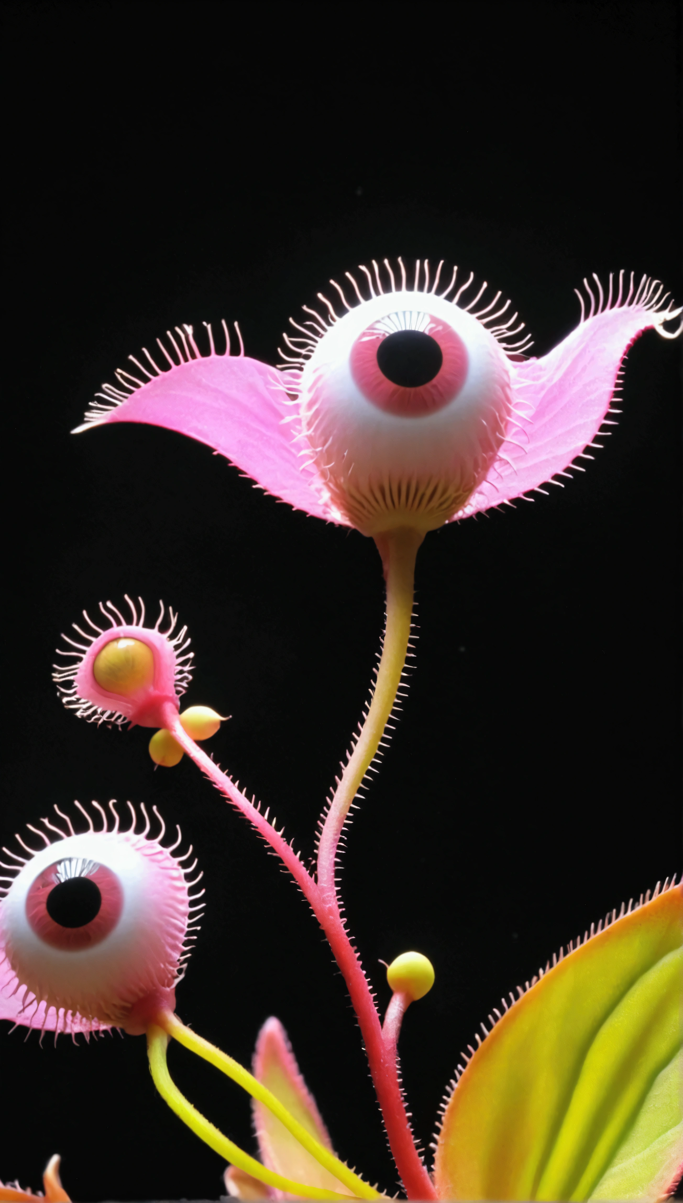 Dionaea muscipula J. Ellis ex L.,(((eye))),pink