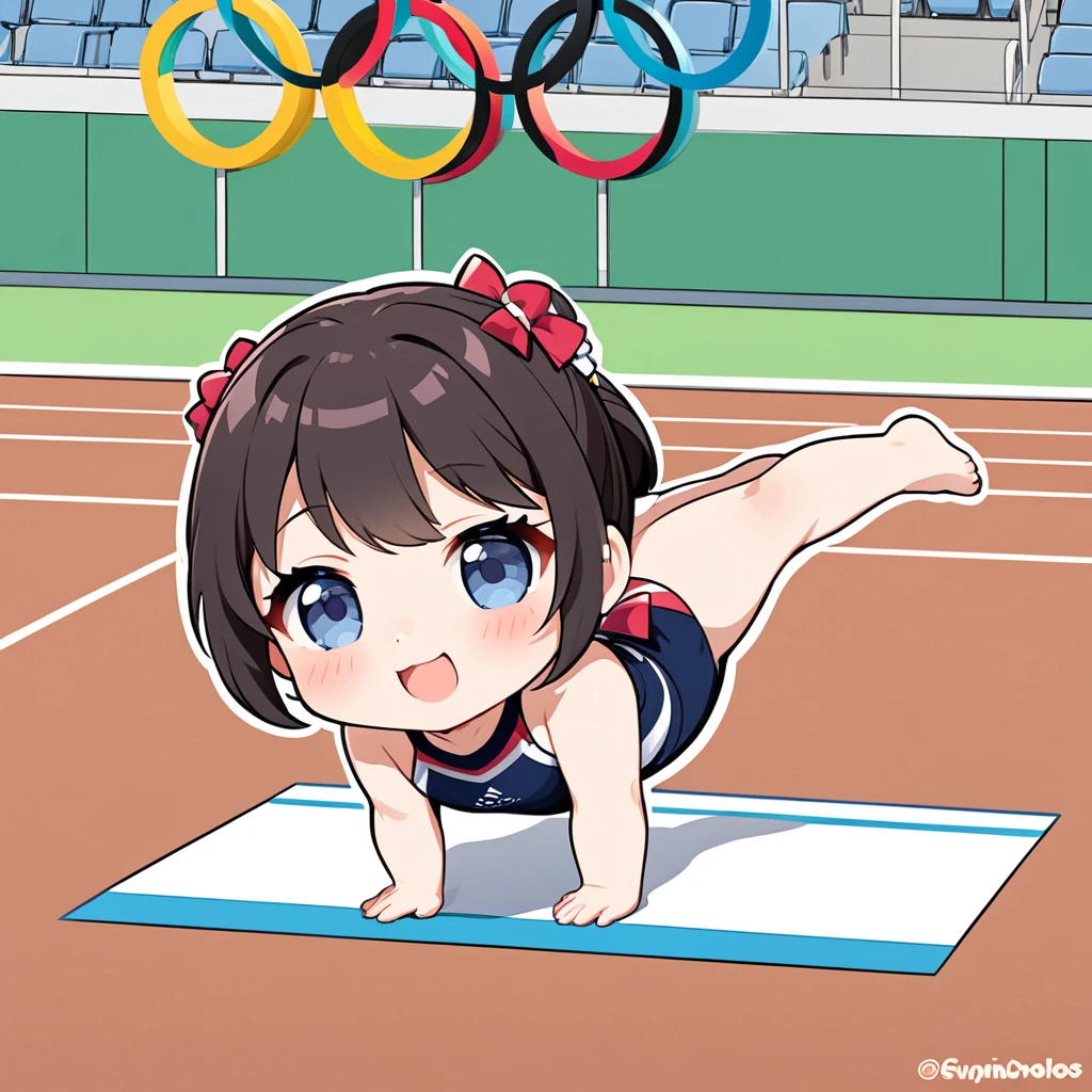 chibi, cute, Olympic Gymnastics Floor Exercise