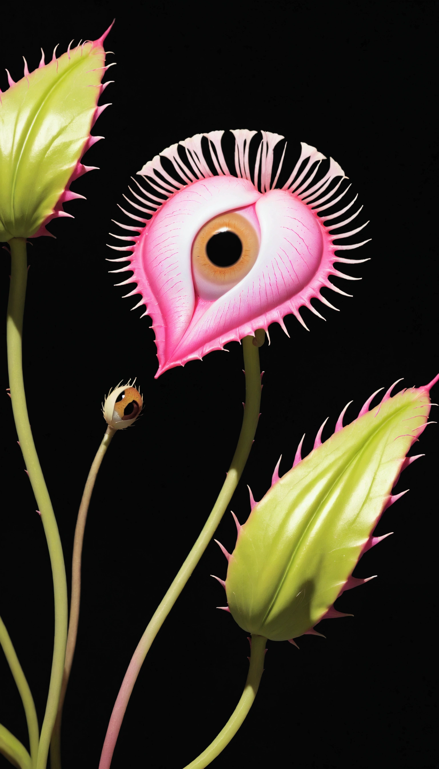 Dionaea muscipula J. Ellis ex L.,(((eye))),pink