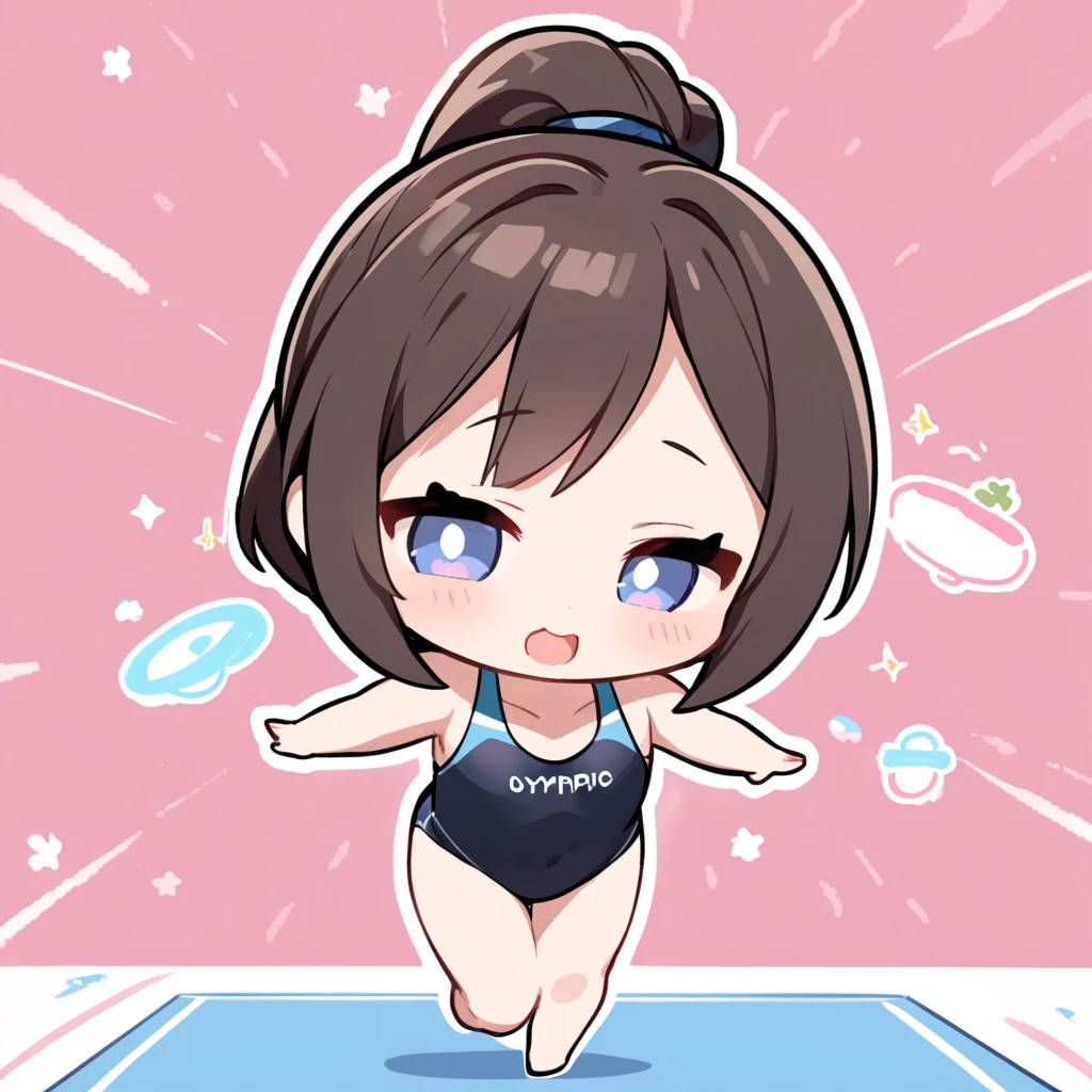 chibi, cute, Olympic Gymnastics Floor Exercise