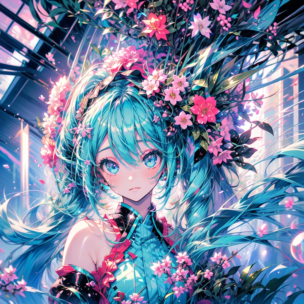 ((Hatsune Miku 1.5)))
(Highest quality, High resolution, Super detailed, Realistic), anime, Dark-skinned geisha, Green Eyes, umbrella, fan, Traditional Japanese Clothing, Delicate makeup, Complicated hairstyle, Mysterious atmosphere, Glowing lantern, Cherry blossom background, dim garden, Quiet Pond, water flowing, Heavenly Beauty