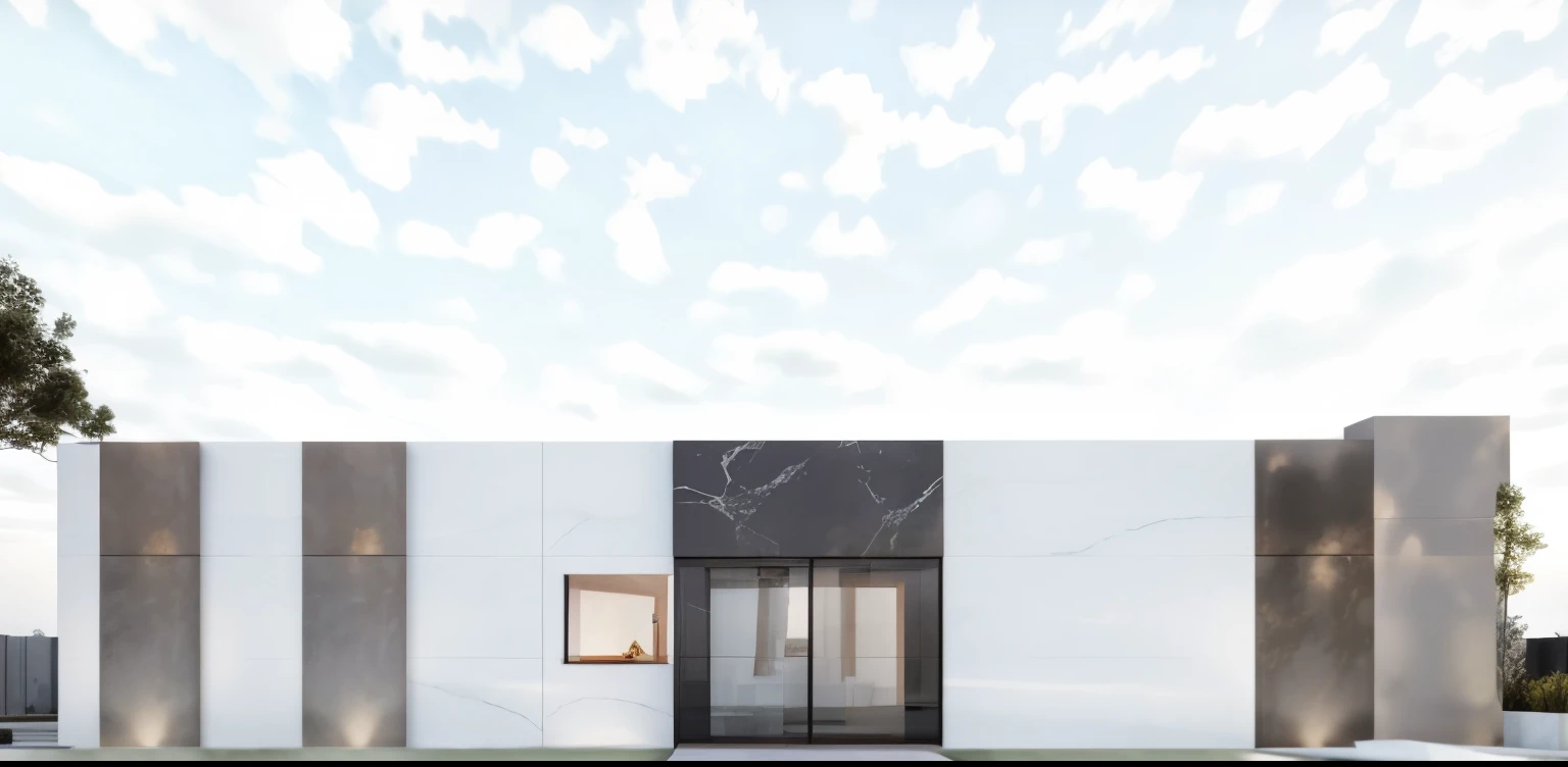 drawing of one floor villa, architectural sketch,  ((white marble)), ((luxury)),  architecture drawing,  realistic architecture, architectural design, architecture design, sketch illustration, sketched, 3 d point perspective, architecture concept, architectural drawing, high quality of sketching, architectural illustration, sketch style, single point perspective, two point perspective, architectural concept, sketch art, ,beautiful and realistic photos, busy surrounding space, realistic trees, surrounding landscape is the city, soft light, late afternoon