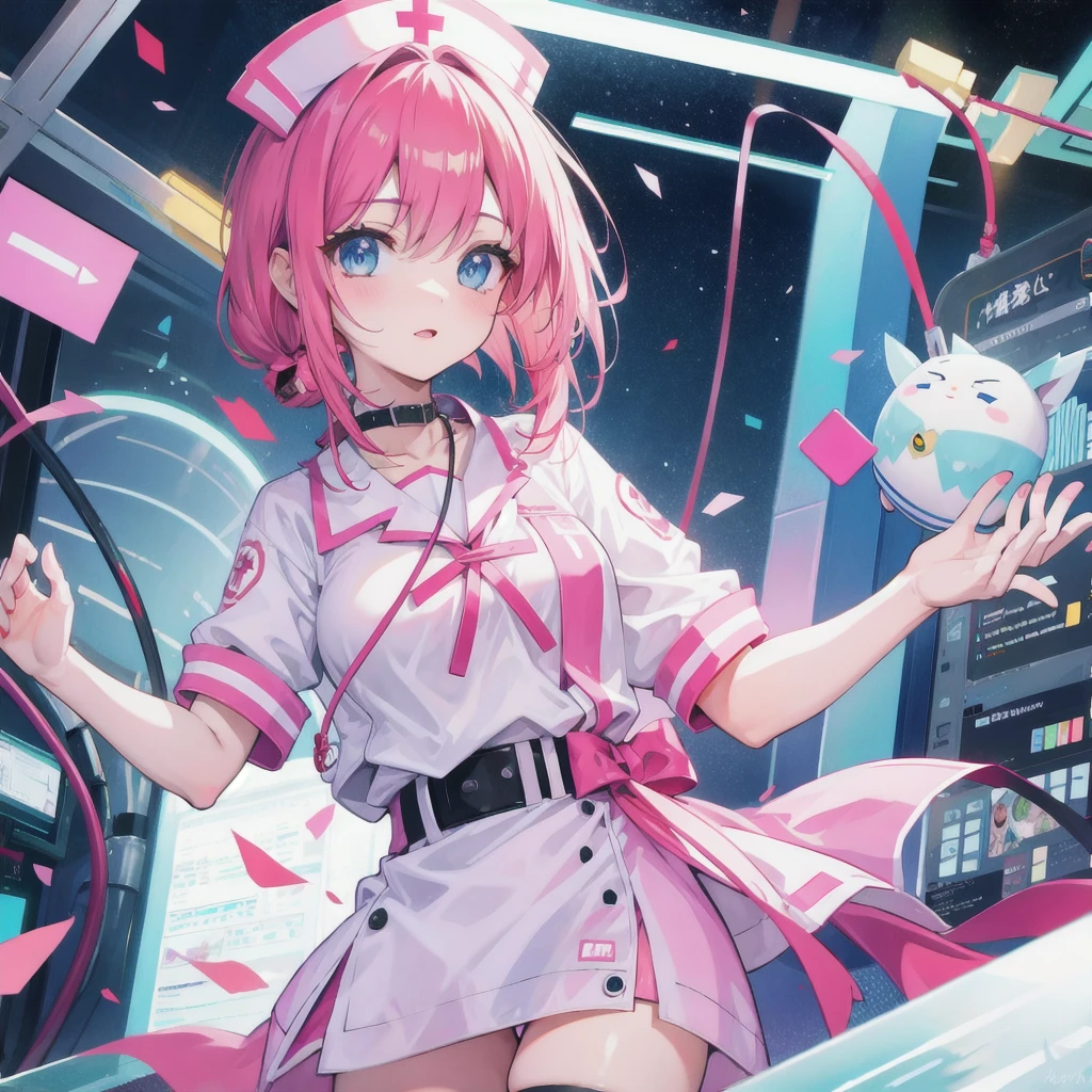 Masterpiece, ultra detailed, hospital,nurse,kawaii
