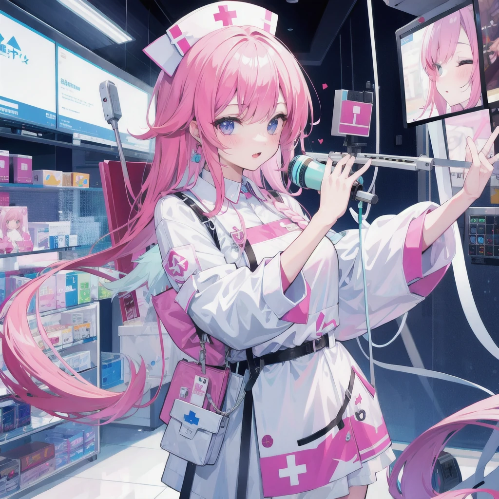 Masterpiece, ultra detailed, hospital,nurse,kawaii