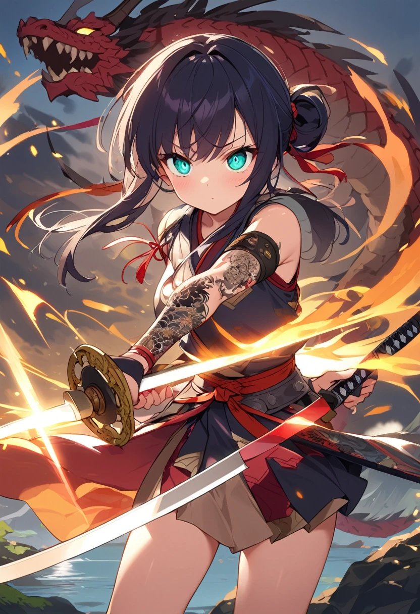 blade and soul girl with  sword and shild