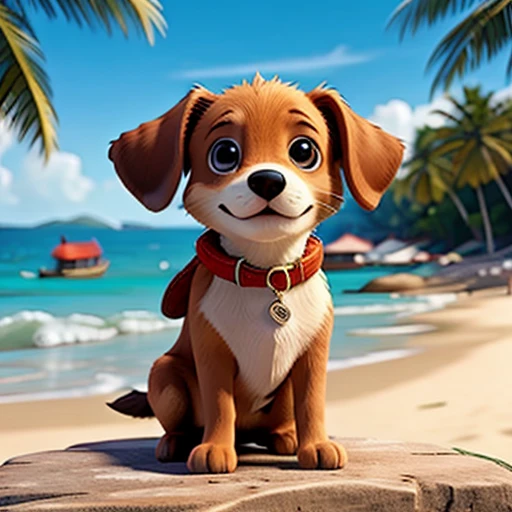, doggystile, little fishes, dolphin, beachfront